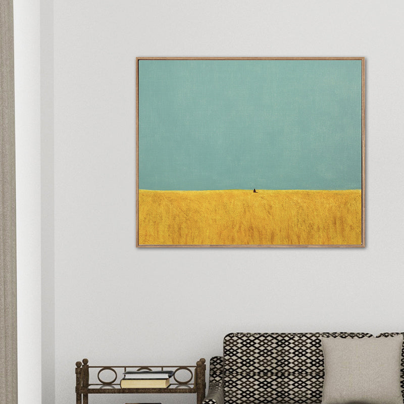 Brehn | Nordic Mountain Landscape Canvas Art Pastellfarben Texturierte Wanddekoration für das Schlafzimmer