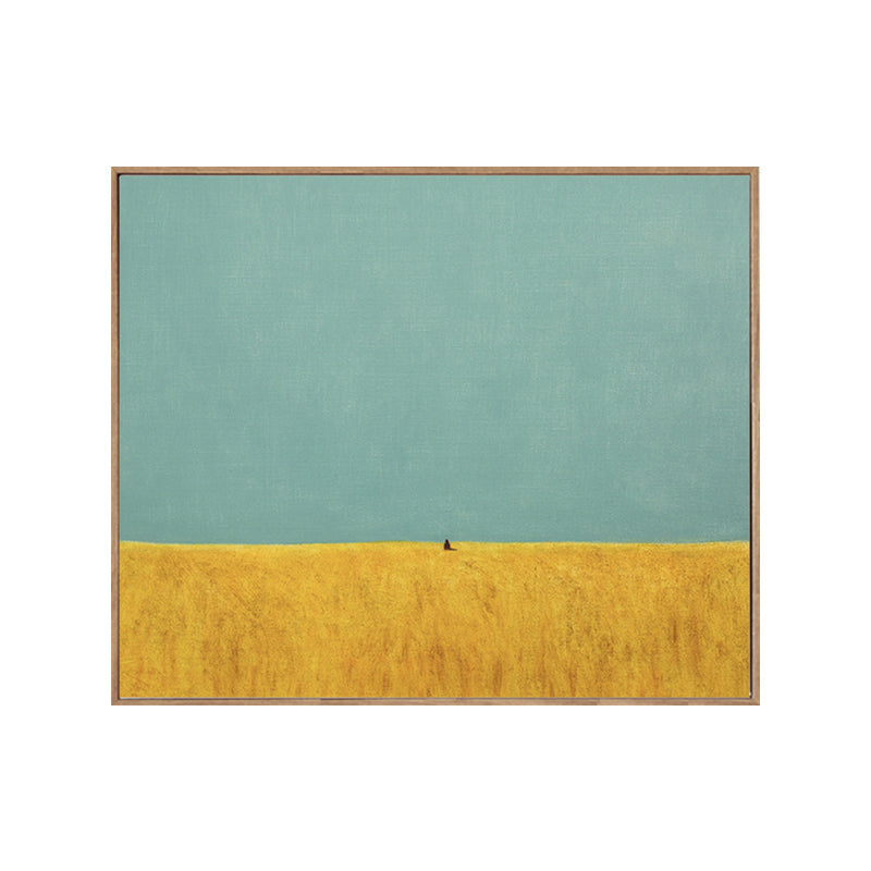 Brehn | Nordic Mountain Landscape Canvas Art Pastellfarben Texturierte Wanddekoration für das Schlafzimmer
