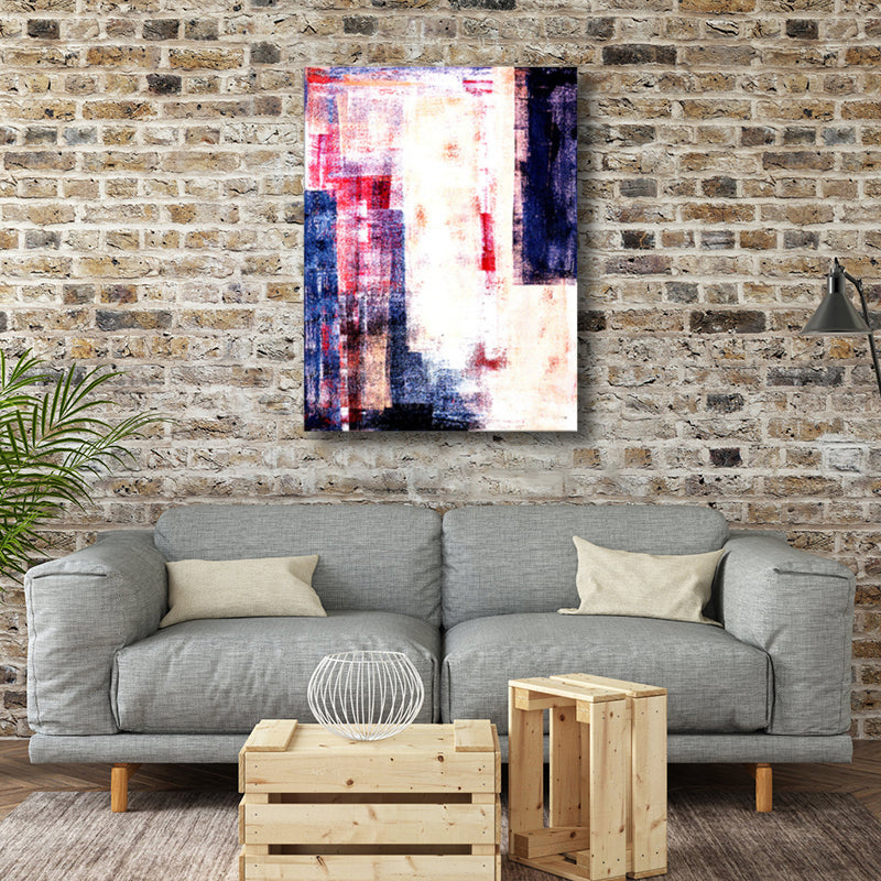 Brehn | Leinwand Pastellfarbige Malerei Moderne Kunst Abstrakte Wanddekoration, Mehrere Größen Verfügbar