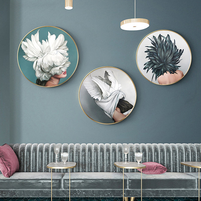 Brehn | Chic Maiden Gemälde für das Mädchenzimmer in Pastellfarbe, Mehrere Größen Verfügbar
