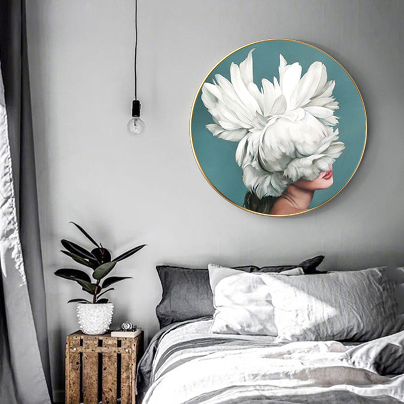 Brehn | Chic Maiden Gemälde für das Mädchenzimmer in Pastellfarbe, Mehrere Größen Verfügbar
