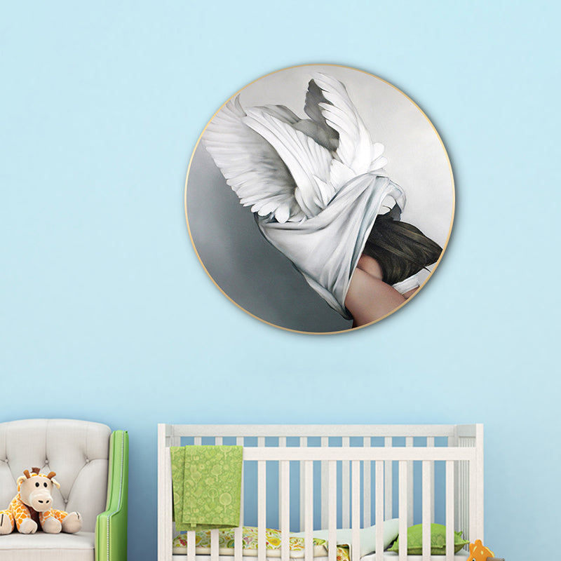 Brehn | Chic Maiden Gemälde für das Mädchenzimmer in Pastellfarbe, Mehrere Größen Verfügbar