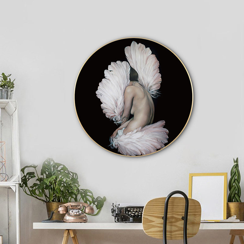 Brehn | Chic Maiden Gemälde für das Mädchenzimmer in Pastellfarbe, Mehrere Größen Verfügbar