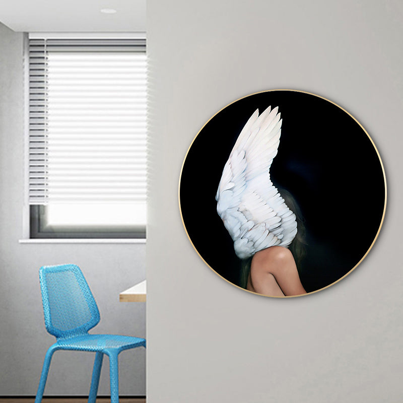 Brehn | Chic Maiden Gemälde für das Mädchenzimmer in Pastellfarbe, Mehrere Größen Verfügbar