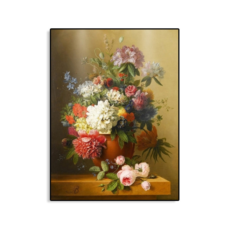 Brehn | Impressionismus Blumen- und Vasen-Leinwand Pastellfarbe Badezimmer Kunstdruck, mehrere Größen
