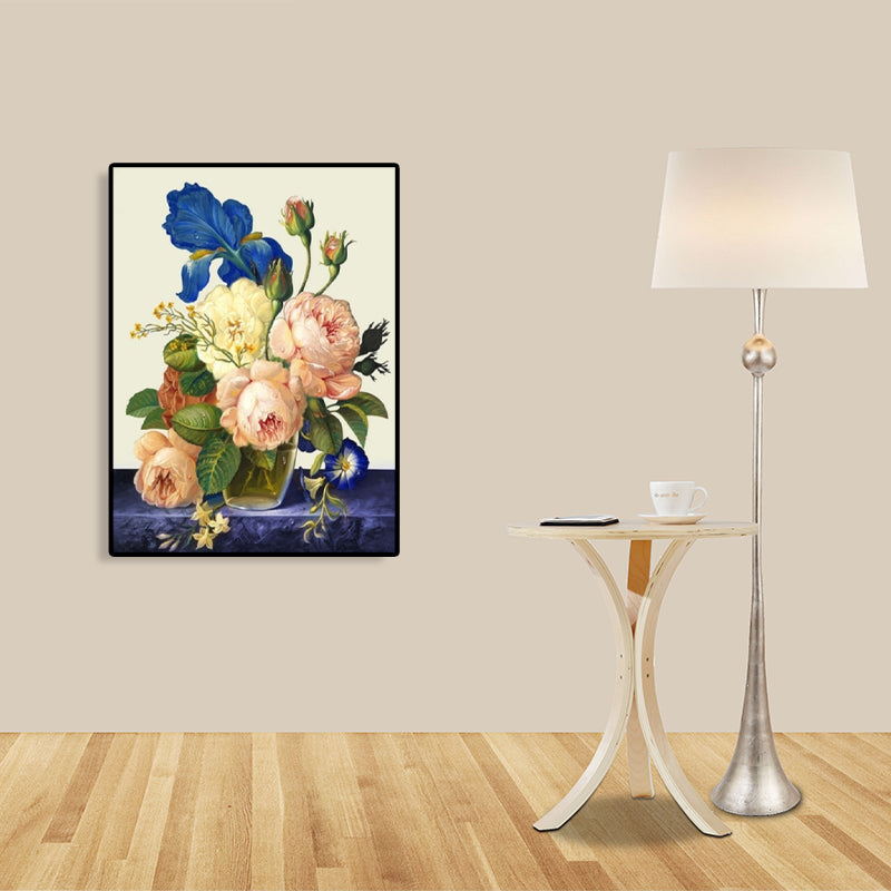 Brehn | Impressionismus Blumen- und Vasen-Leinwand Pastellfarbe Badezimmer Kunstdruck, mehrere Größen