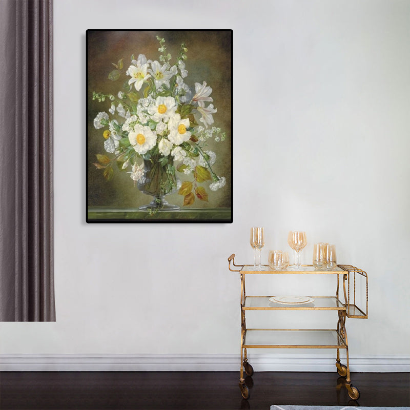 Brehn | Impressionismus Blumen- und Vasen-Leinwand Pastellfarbe Badezimmer Kunstdruck, mehrere Größen