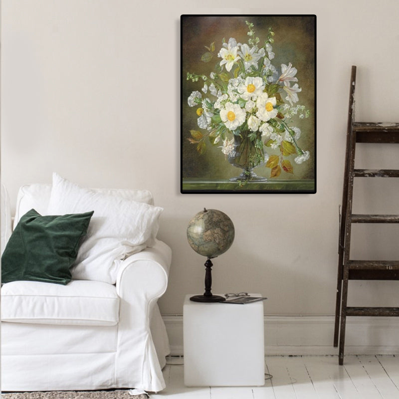 Brehn | Impressionismus Blumen- und Vasen-Leinwand Pastellfarbe Badezimmer Kunstdruck, mehrere Größen