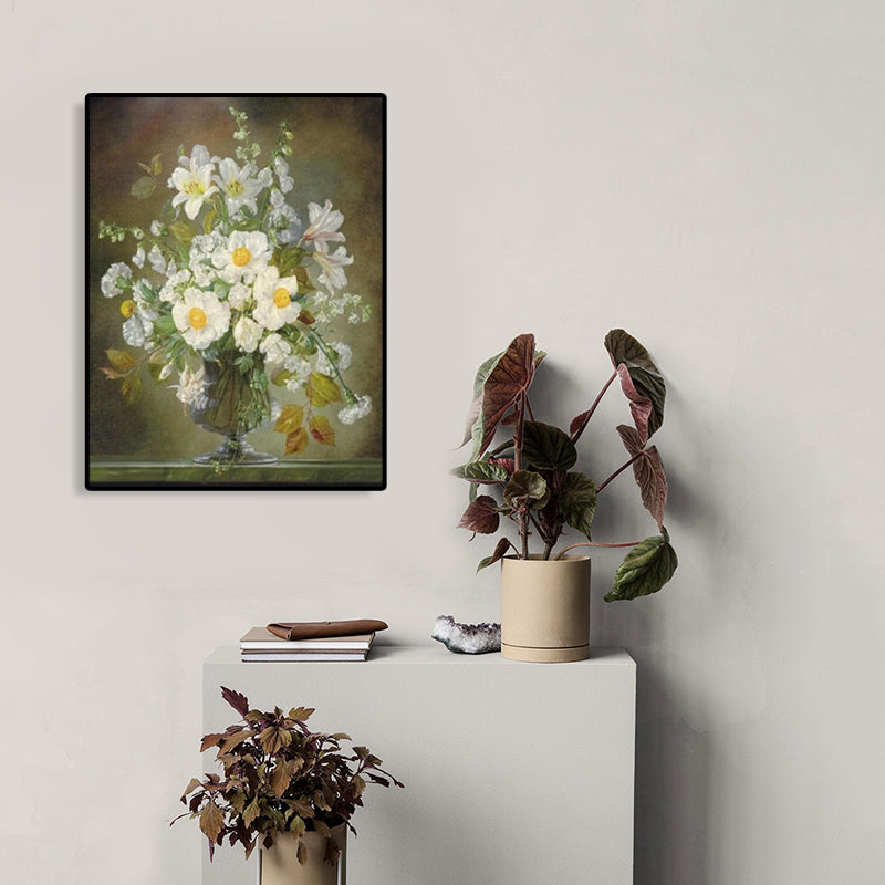 Brehn | Impressionismus Blumen- und Vasen-Leinwand Pastellfarbe Badezimmer Kunstdruck, mehrere Größen