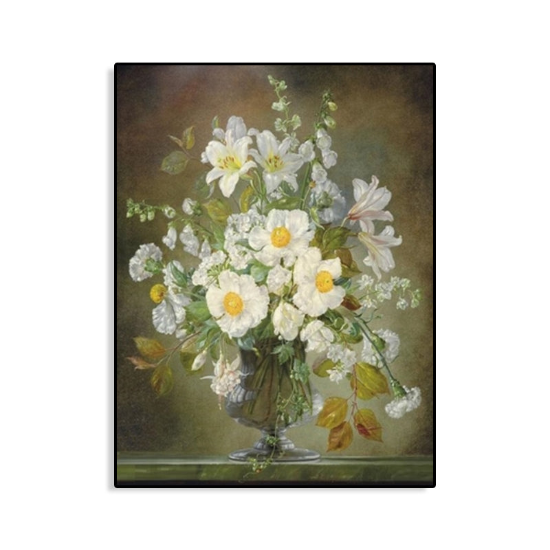 Brehn | Impressionismus Blumen- und Vasen-Leinwand Pastellfarbe Badezimmer Kunstdruck, mehrere Größen