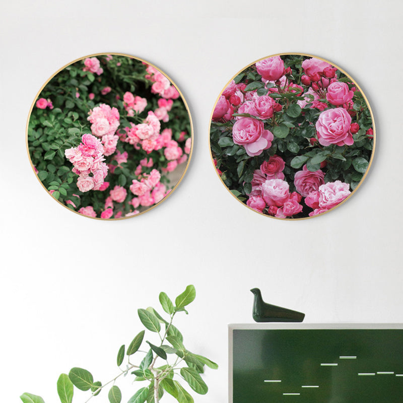 Brehn | Französische Landblumenblüte Leinwand Pastellfarbe Texturiertes Gemälde für das Wohnzimmer