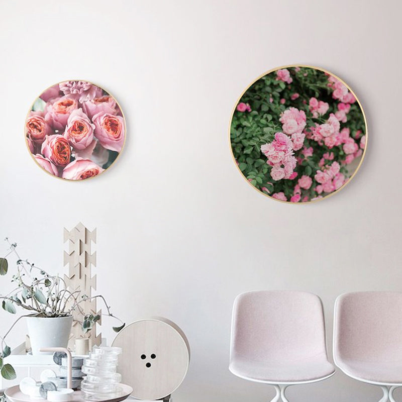 Brehn | Französische Landblumenblüte Leinwand Pastellfarbe Texturiertes Gemälde für das Wohnzimmer