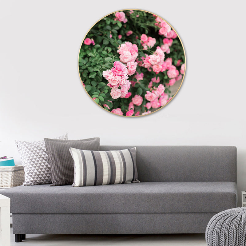 Brehn | Französische Landblumenblüte Leinwand Pastellfarbe Texturiertes Gemälde für das Wohnzimmer