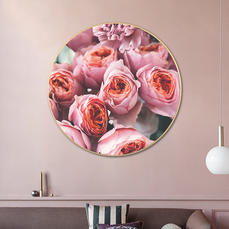 Brehn | Französische Landblumenblüte Leinwand Pastellfarbe Texturiertes Gemälde für das Wohnzimmer