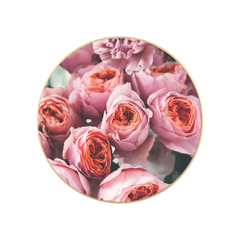 Brehn | Französische Landblumenblüte Leinwand Pastellfarbe Texturiertes Gemälde für das Wohnzimmer