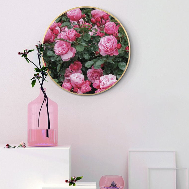 Brehn | Französische Landblumenblüte Leinwand Pastellfarbe Texturiertes Gemälde für das Wohnzimmer