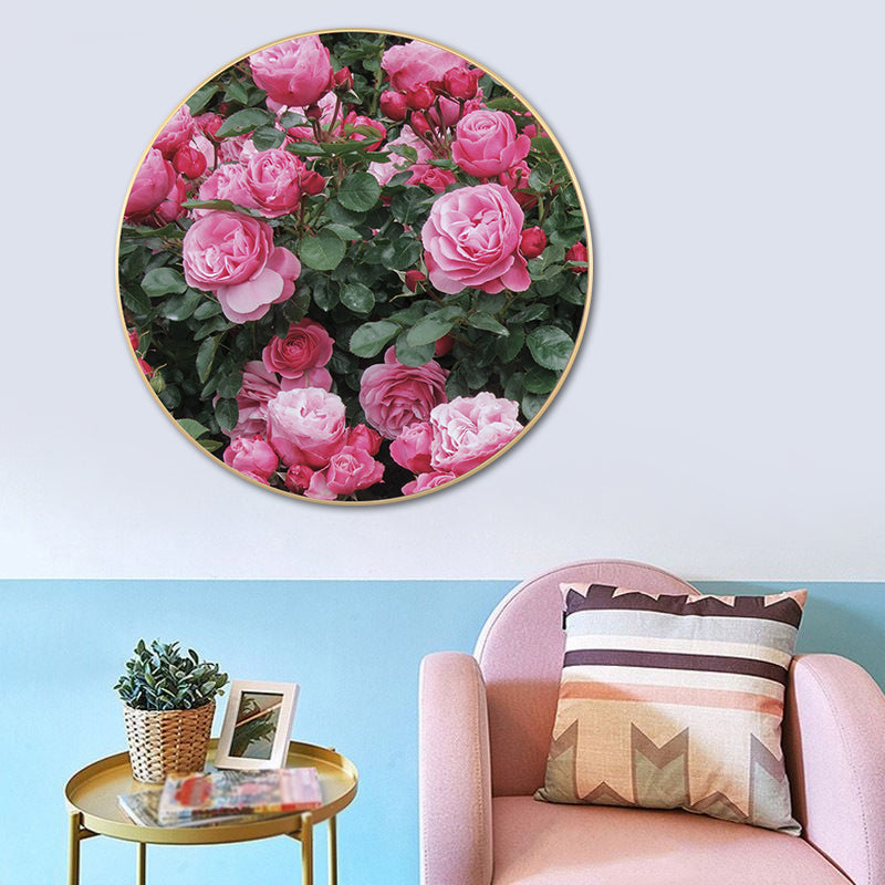 Brehn | Französische Landblumenblüte Leinwand Pastellfarbe Texturiertes Gemälde für das Wohnzimmer