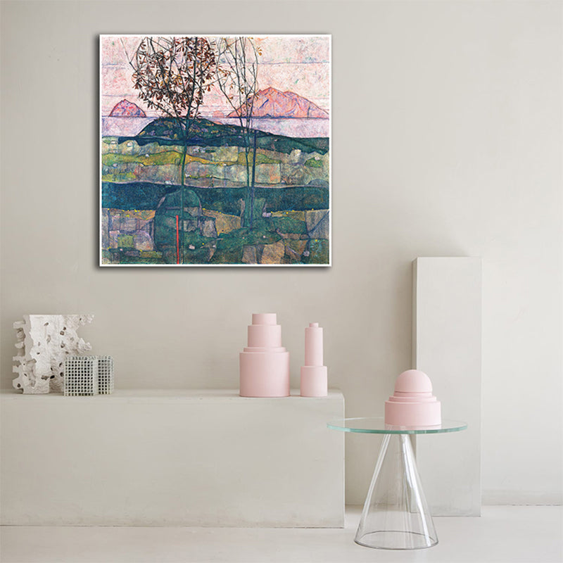Brehn | Natürliche Landschaft Wanddekoration Art Nouveau Texturiertes Schlafzimmer Leinwand, Mehrere Größenoptionen