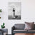 Brehn | Graue Leuchtturm-Szenenmalerei Texturiert Vintage-Stil Esszimmer Leinwand Wandkunst