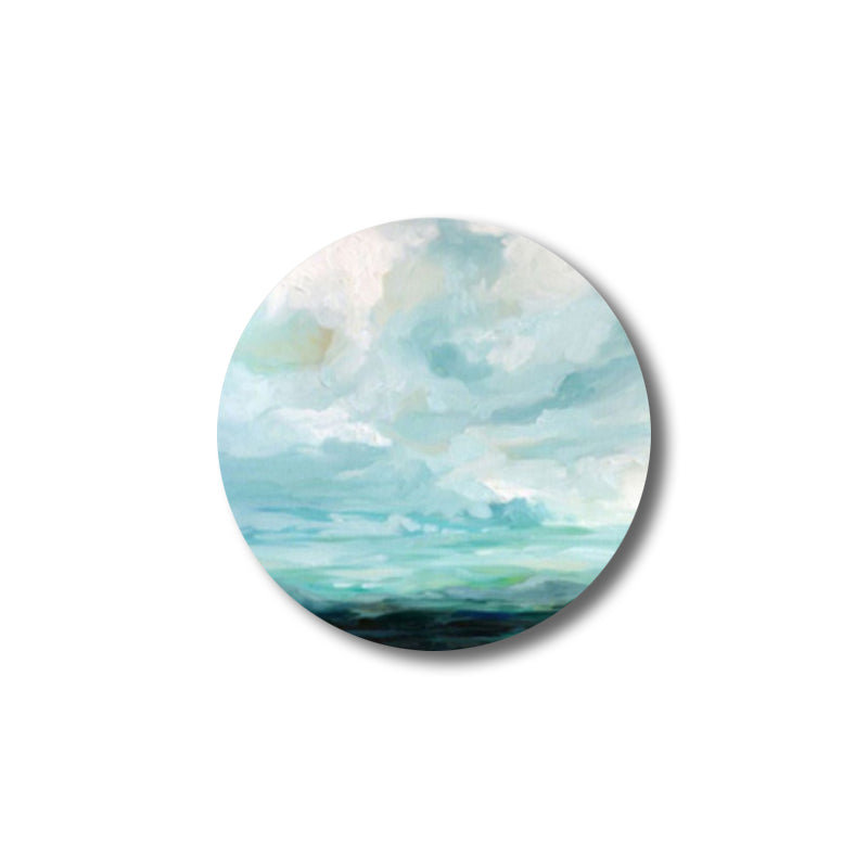 Brehn | Zeitgenössische Kunst handgemalte Leinwand Pastellfarbe Prärie-Landschaft Gemälde, mehrere Größenoptionen