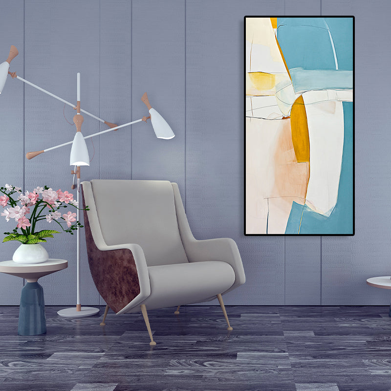 Brehn | Mid-Century Modern Wandkunstdruck Helle Farbige Abstrakte Malerei, Mehrere Größen Optionen