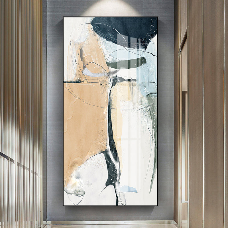 Brehn | Mid-Century Modern Wandkunstdruck Helle Farbige Abstrakte Malerei, Mehrere Größen Optionen