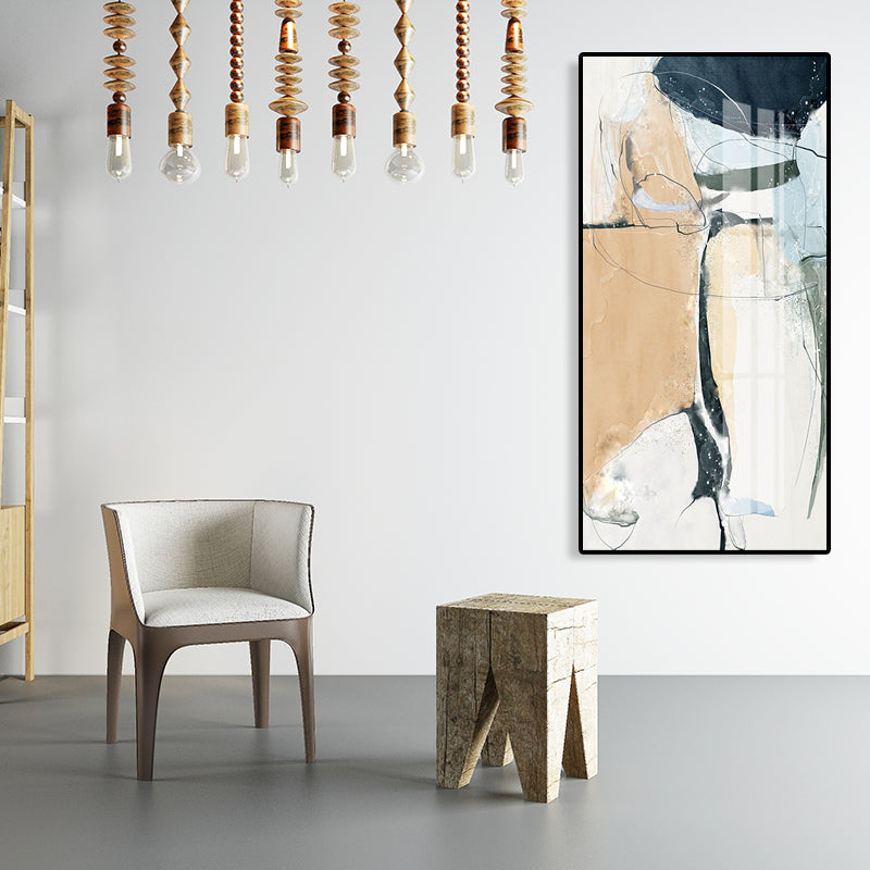 Brehn | Mid-Century Modern Wandkunstdruck Helle Farbige Abstrakte Malerei, Mehrere Größen Optionen