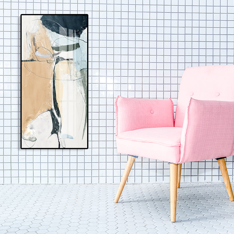 Brehn | Mid-Century Modern Wandkunstdruck Helle Farbige Abstrakte Malerei, Mehrere Größen Optionen