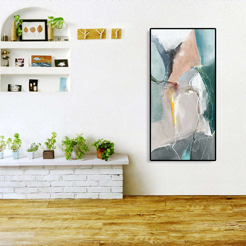 Brehn | Mid-Century Modern Wandkunstdruck Helle Farbige Abstrakte Malerei, Mehrere Größen Optionen