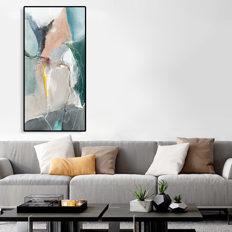 Brehn | Mid-Century Modern Wandkunstdruck Helle Farbige Abstrakte Malerei, Mehrere Größen Optionen