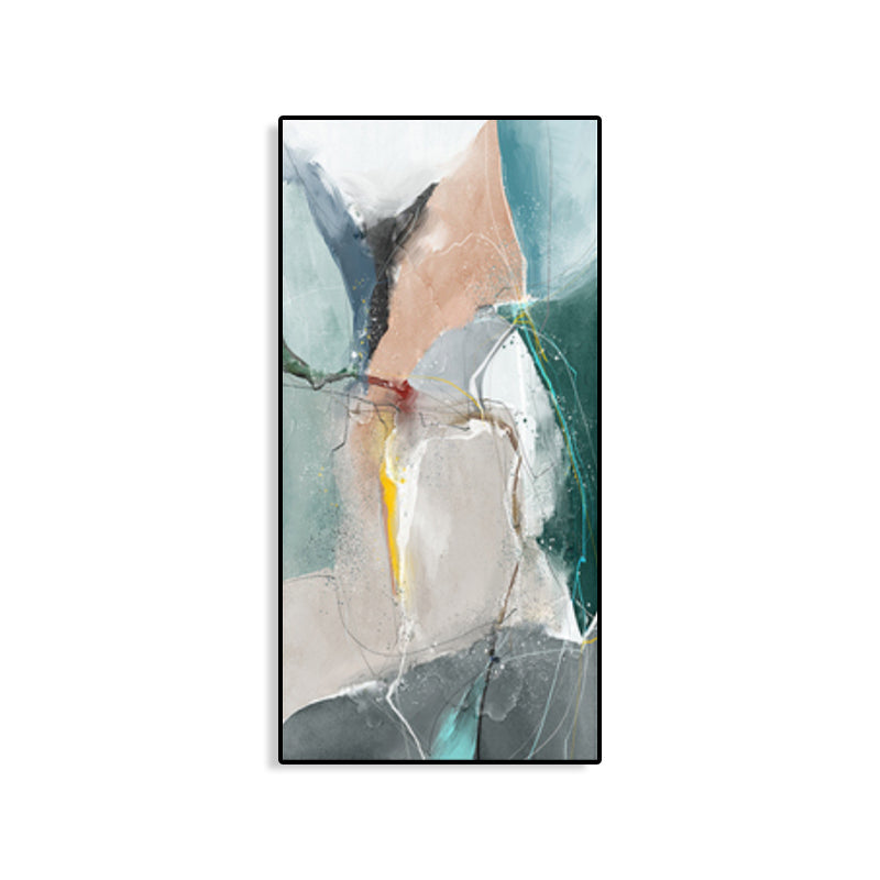 Brehn | Mid-Century Modern Wandkunstdruck Helle Farbige Abstrakte Malerei, Mehrere Größen Optionen