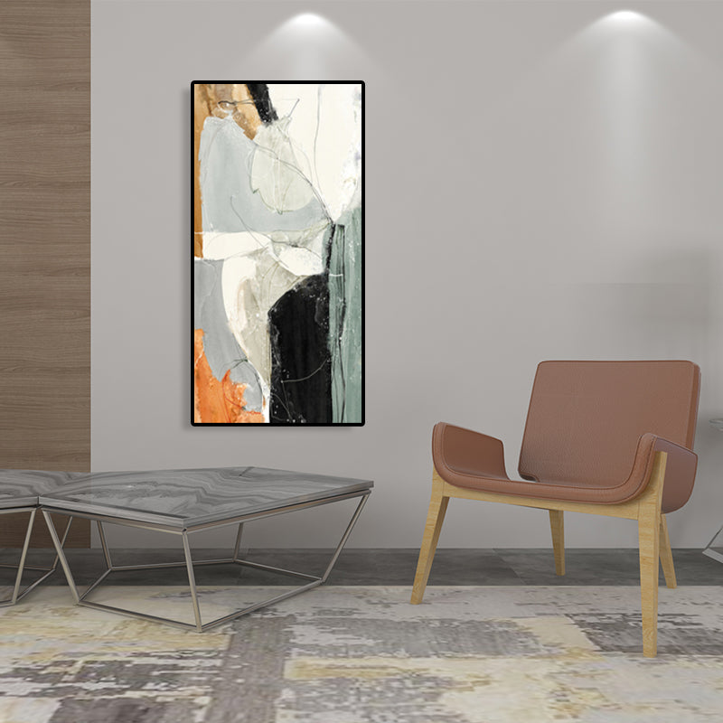 Brehn | Mid-Century Modern Wandkunstdruck Helle Farbige Abstrakte Malerei, Mehrere Größen Optionen