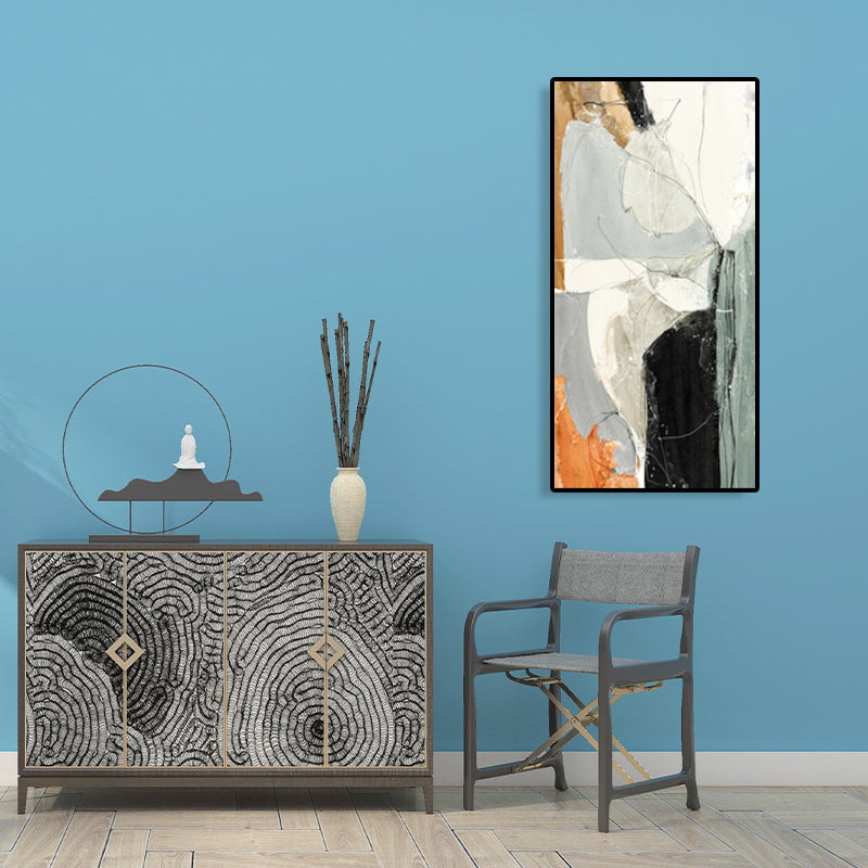 Brehn | Mid-Century Modern Wandkunstdruck Helle Farbige Abstrakte Malerei, Mehrere Größen Optionen