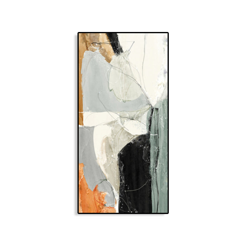 Brehn | Mid-Century Modern Wandkunstdruck Helle Farbige Abstrakte Malerei, Mehrere Größen Optionen