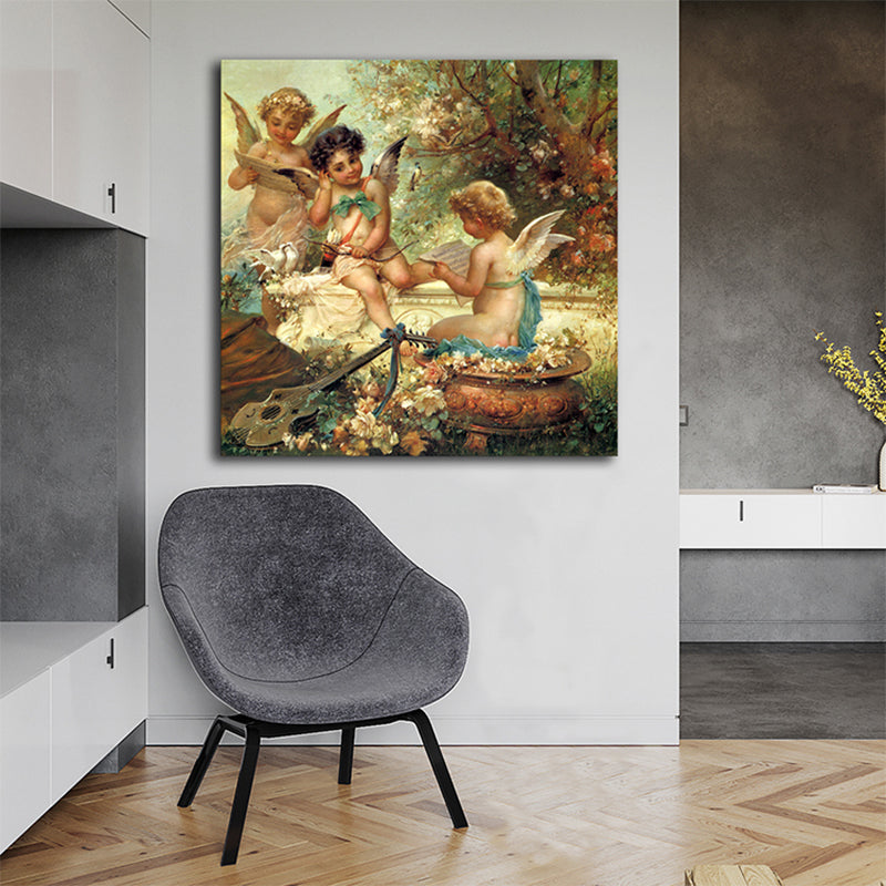 Brehn | Religiöse Figuren Leinwanddruck Texturiert Renaissance-Stil für Mädchen Schlafzimmer Malerei