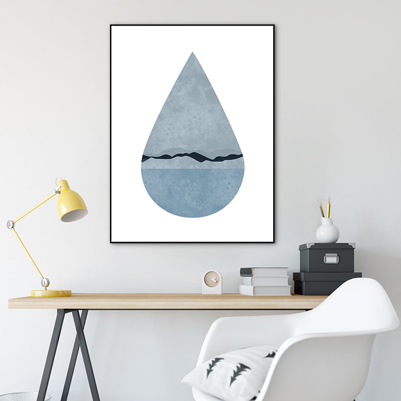 Brehn | Vast Sea Landscape Eingewickelt Leinwand Skandinavisch Texturierte Zuhause Galerie Wand Kunst Print