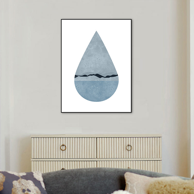 Brehn | Vast Sea Landscape Eingewickelt Leinwand Skandinavisch Texturierte Zuhause Galerie Wand Kunst Print