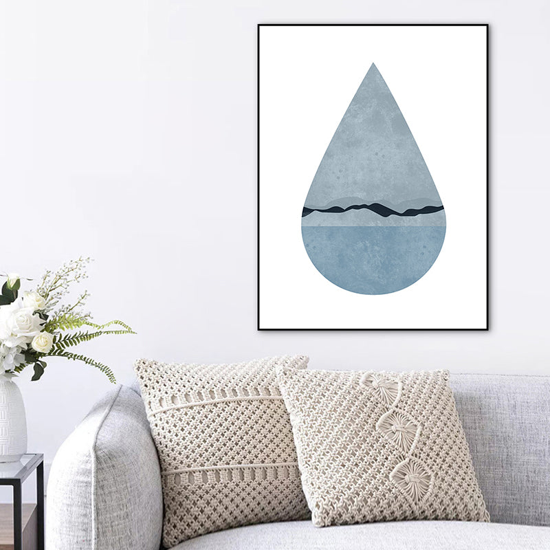 Brehn | Vast Sea Landscape Eingewickelt Leinwand Skandinavisch Texturierte Zuhause Galerie Wand Kunst Print