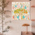 Brehn | Kids Around Tree Wandkunst Nordic Stil Unterhaltung Leinwanddruck in Gelb für Galerie