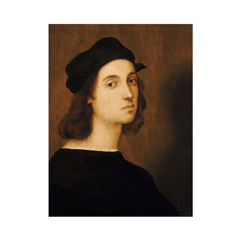 Brehn | Renaissance-Stil Figur Leinwand Jungs Schlafzimmer Wandkunst Dekor in Braun, Mehrere Größen