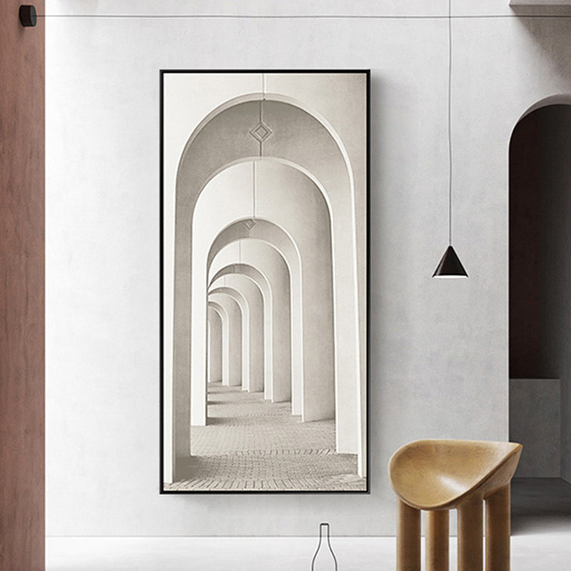 Brehn | Modernes langes Korridor-Leinwandkunst für Schlafzimmer Fotografie Wanddekoration, mehrere Größen