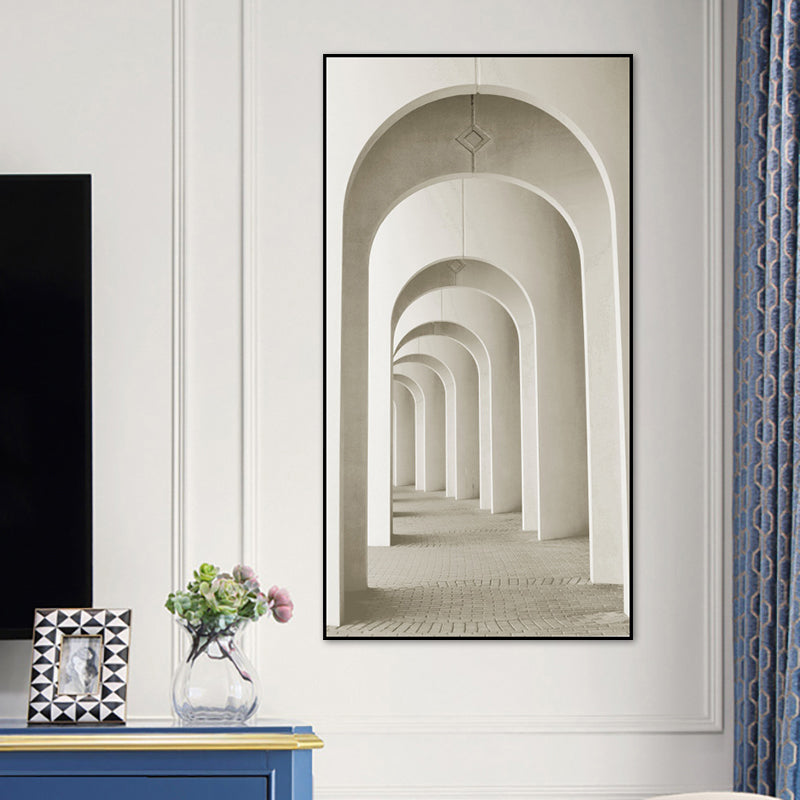 Brehn | Modernes langes Korridor-Leinwandkunst für Schlafzimmer Fotografie Wanddekoration, mehrere Größen