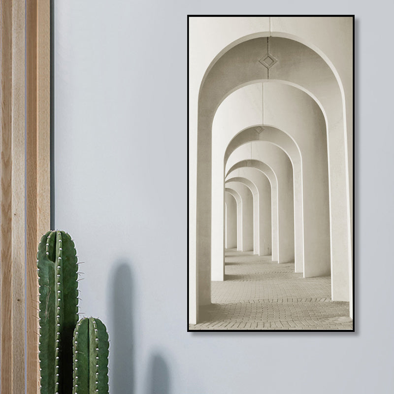 Brehn | Modernes langes Korridor-Leinwandkunst für Schlafzimmer Fotografie Wanddekoration, mehrere Größen