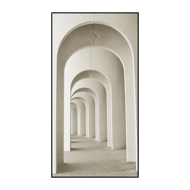 Brehn | Modernes langes Korridor-Leinwandkunst für Schlafzimmer Fotografie Wanddekoration, mehrere Größen