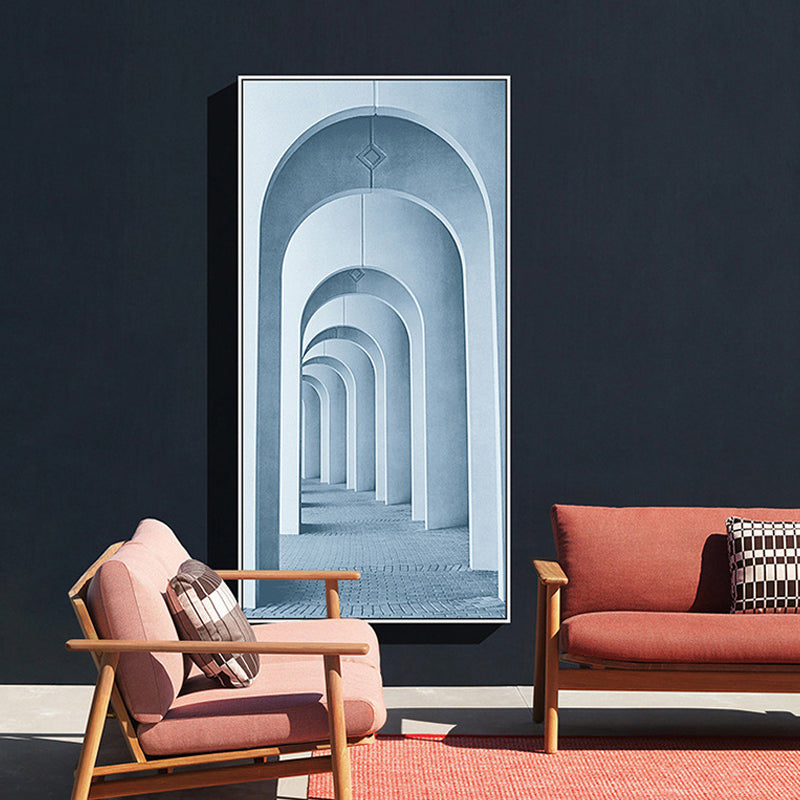 Brehn | Modernes langes Korridor-Leinwandkunst für Schlafzimmer Fotografie Wanddekoration, mehrere Größen
