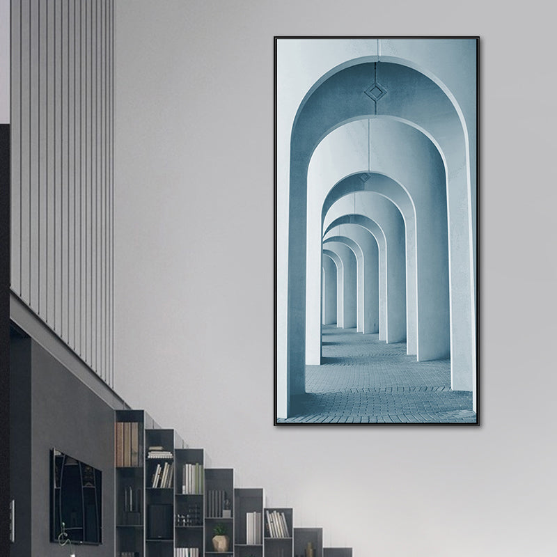Brehn | Modernes langes Korridor-Leinwandkunst für Schlafzimmer Fotografie Wanddekoration, mehrere Größen
