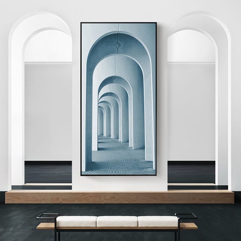 Brehn | Modernes langes Korridor-Leinwandkunst für Schlafzimmer Fotografie Wanddekoration, mehrere Größen