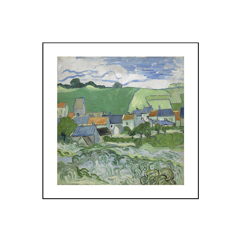 Brehn | Weiche Farb Impressionismus Leinwand Kunst Farmfeld Aussicht Wanddekoration für die Küche, mehrere Größen