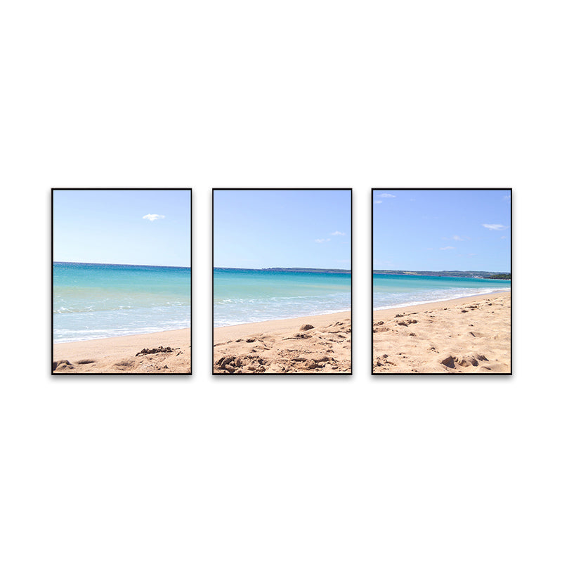 Brehn | Blaue Meer Strand Landschaft Leinwand Mehrteilig Tropische Haus Innen Wand Kunst Druck