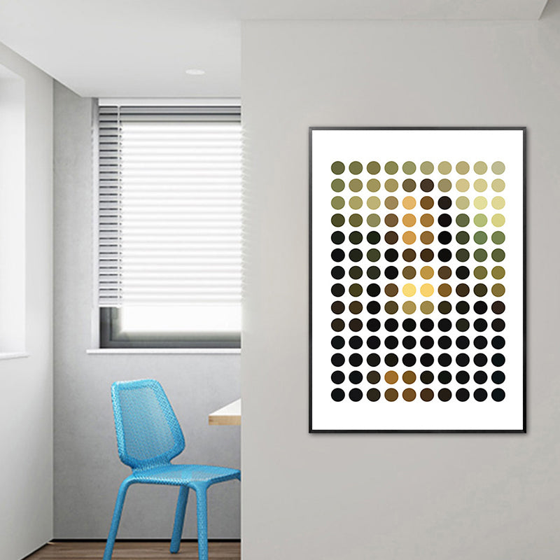 Brehn | Strukturierte Geometrie Wandkunst Druck Nordischer Stil Leinwand für das Studentenwohnheim, Mehrere Größen